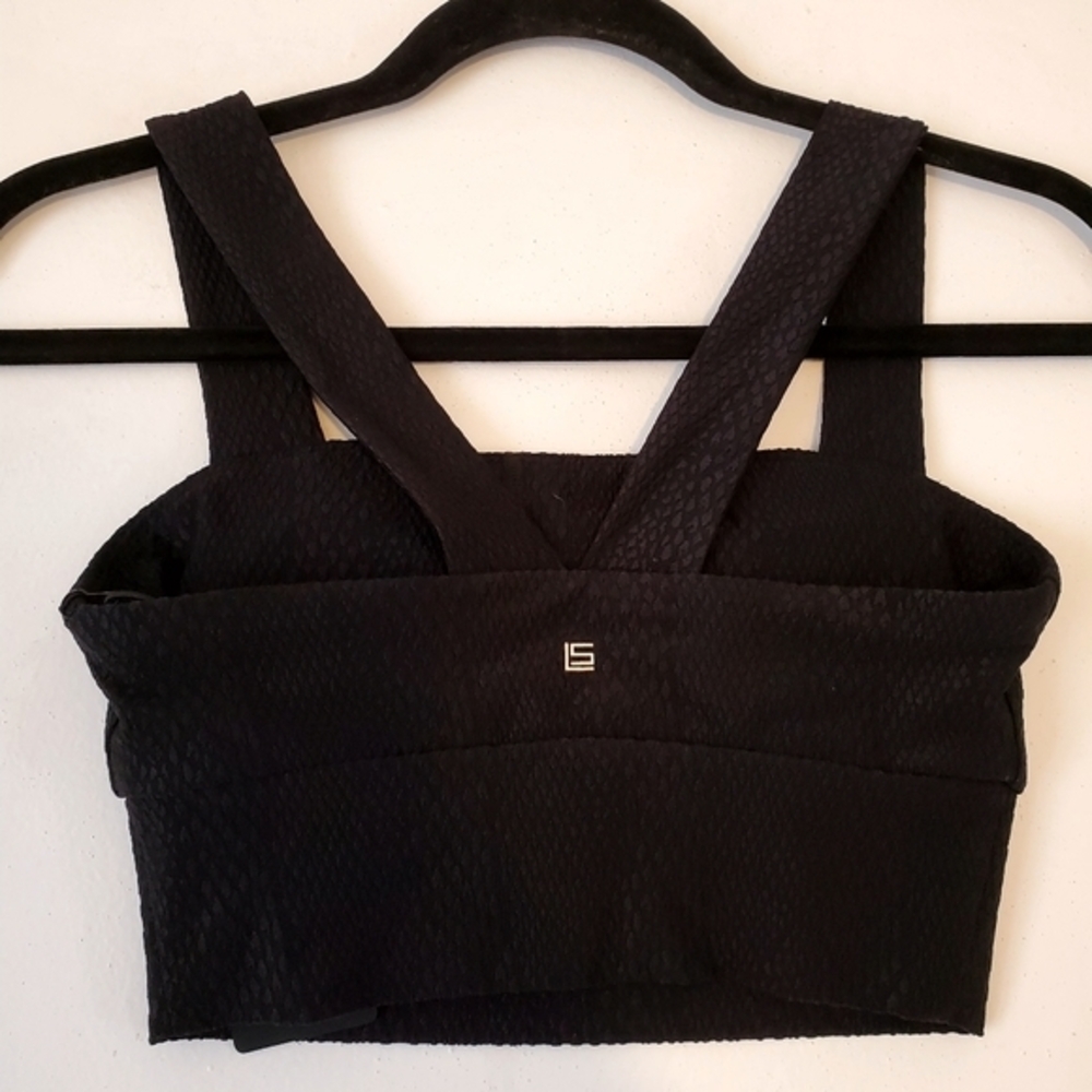 Lanston Sport Bra Bralette Snakeskin Detail Lightly Padded Size XS NWT - Picture 5 of 8